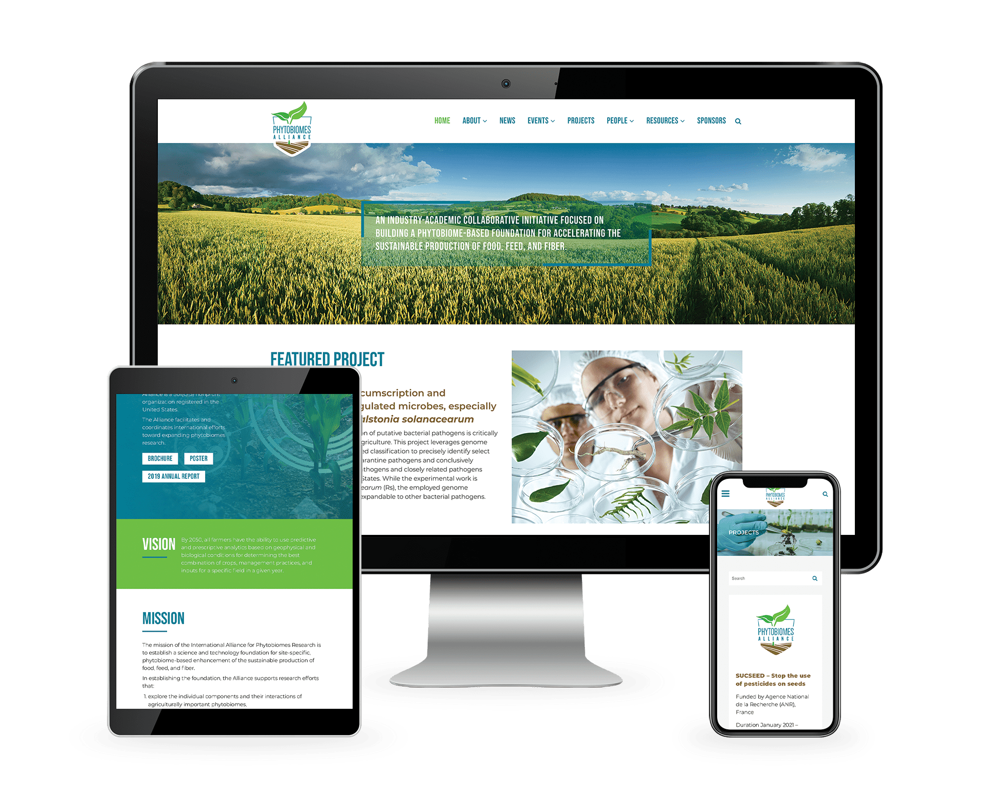International Phytobiomes Alliance website design by Keybridge Web, the best web design company in Washington DC