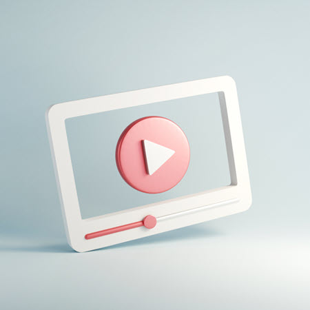 Graphic of video player for Keybridge Web, the best web design company in Washington DC